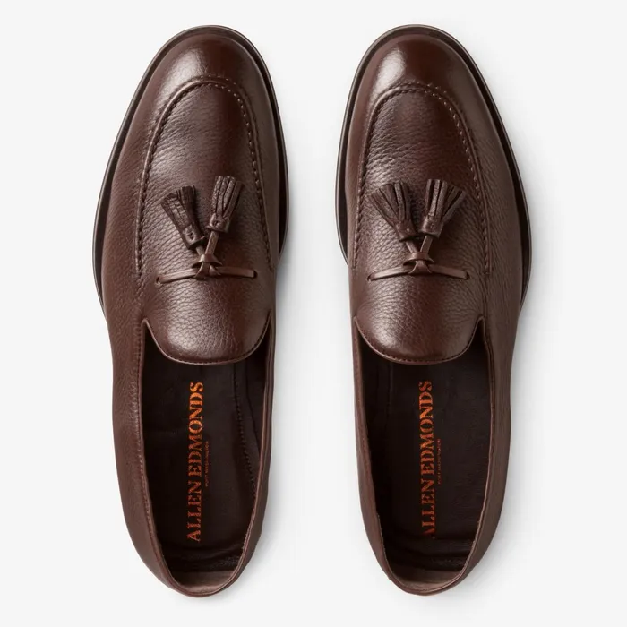 Allen Edmonds Perugia Italian Tassel Loafer Brown Men Loafers and SlipOns