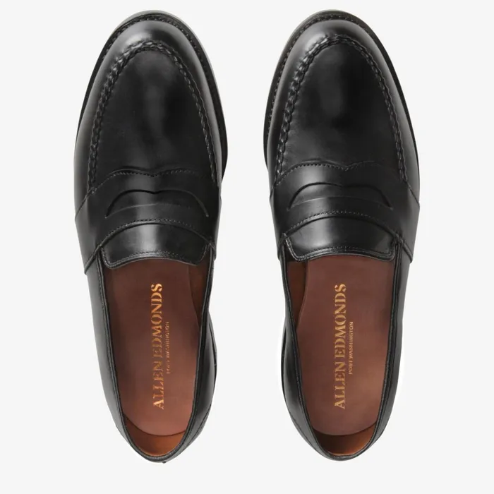 Allen Edmonds Randolph Penny Loafer Black Men Wide Width Shoes