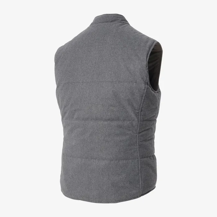 Allen Edmonds Reversible Vest Grey Khaki Men Outerwear