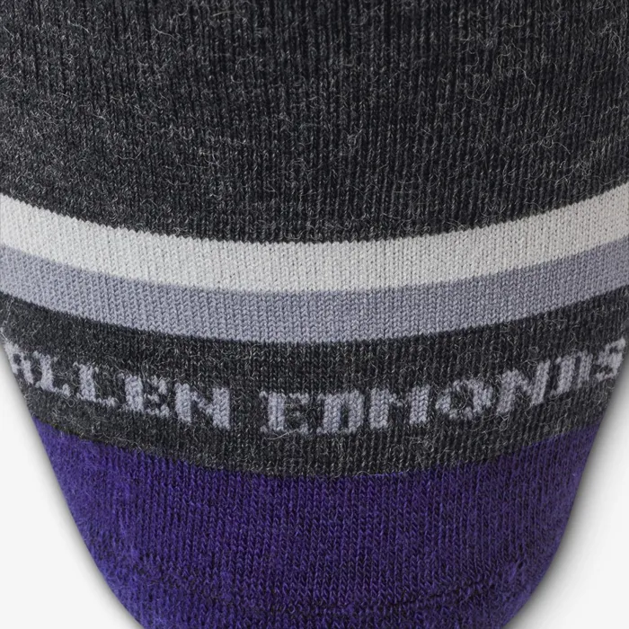Allen Edmonds Skull and Cross Bones Merino Cool Dress Socks Charcoal Men Socks