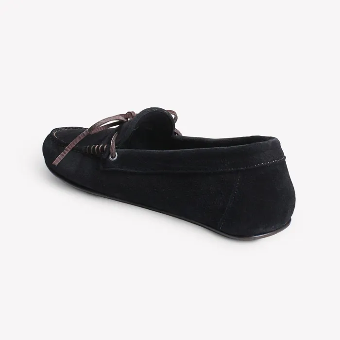 Allen Edmonds Super Sport Suede Camp Moc Black Men Boat Shoes and Driving Mocs