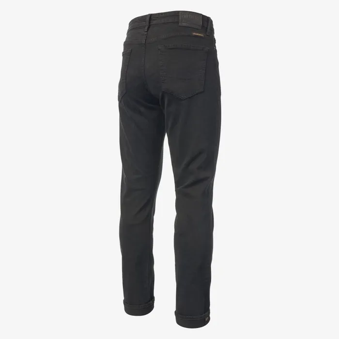 Allen Edmonds Walker Slim Straight Leg Jean In Black By Civilianaire Overdye Black Men Jeans Pants and Shorts