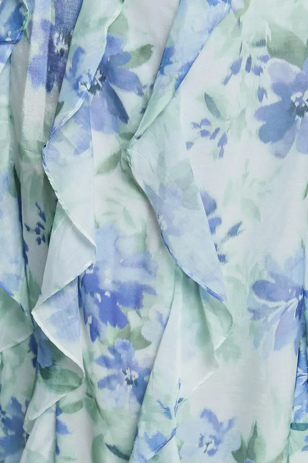 Amalie The Label 8211 Rosalie Strappy Cut Out Ruffle Detail Maxi Dress In Elysian Print Women Showpo Dresses