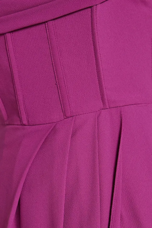 Andrina Midi Dress 8211 High Low Wrap Corset Dress In GRAPE Women Showpo Curve Clothes