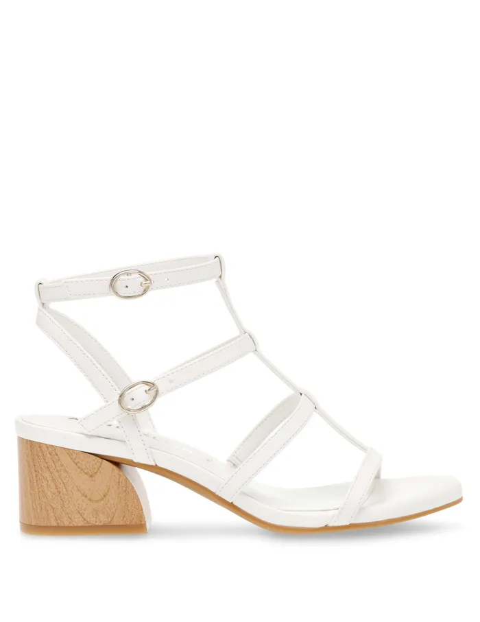 Anne Klein Mecca Dress Sandal White Women Shoes