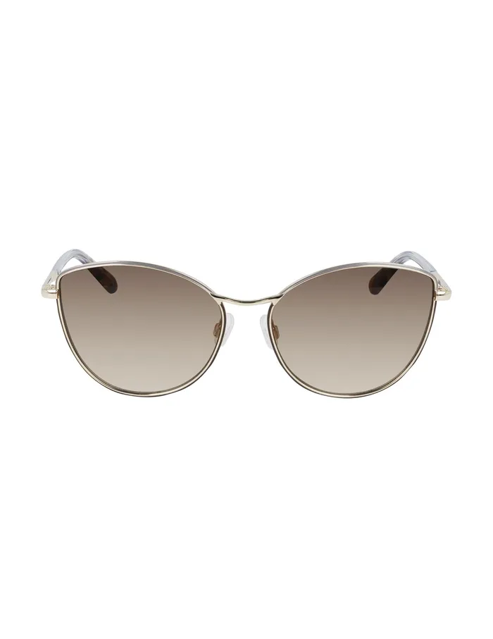 Anne Klein Metal Cateye Sunglasses Gold Women Accessories