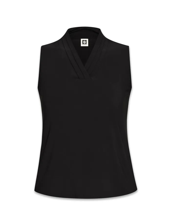Anne Klein Plus Size Triple Pleat Top Anne Black Women Clothing