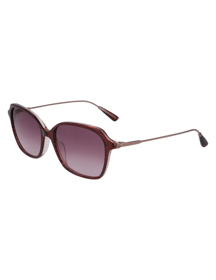Anne Klein Rounded Square Sunglasses Merlot Women Accessories