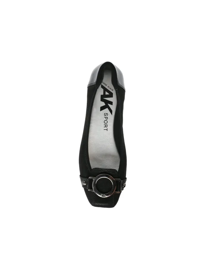 Anne Klein Umeko Flats Black Multi Fabric Women Shoes