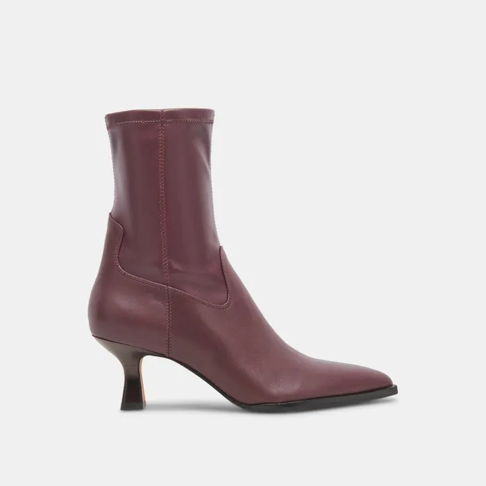 Arya Boots Wine Leather Women Dolce Vita Boots and Booties