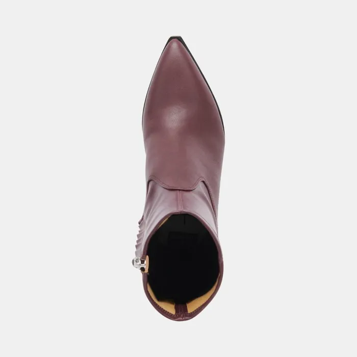 Arya Boots Wine Leather Women Dolce Vita Boots and Booties