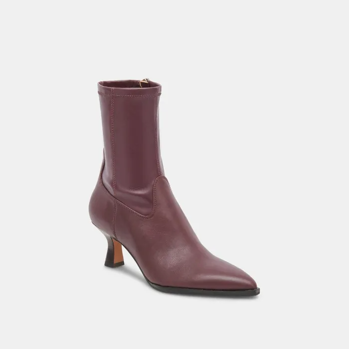 Arya Boots Wine Leather Women Dolce Vita Boots and Booties