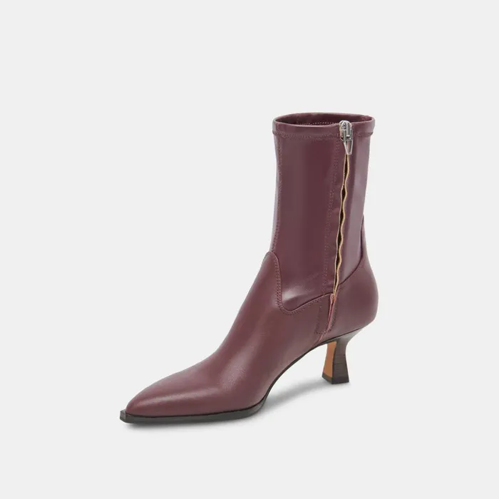 Arya Boots Wine Leather Women Dolce Vita Boots and Booties