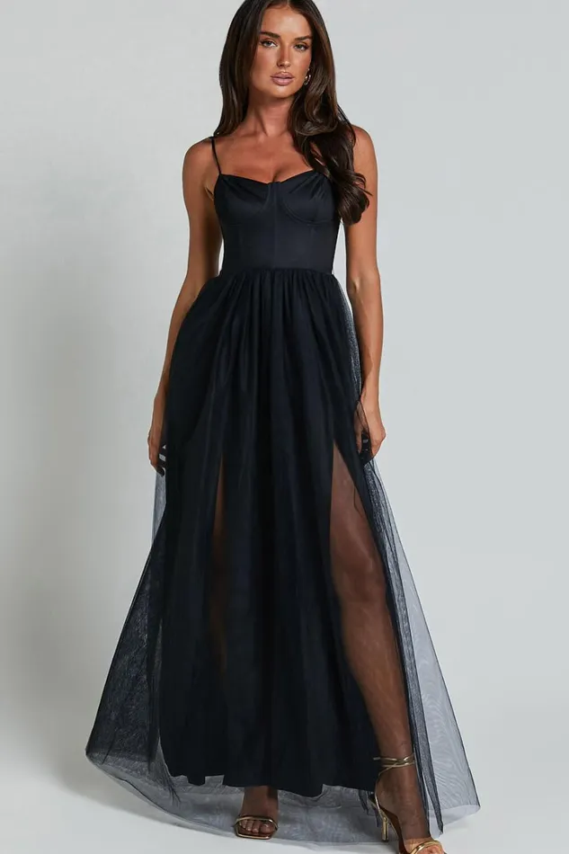 At The Altar Midi Dress 8211 Bodice Dress In Black Women Showpo Curve Clothes