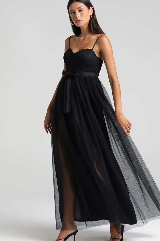 At The Altar Midi Dress 8211 Bodice Dress In Black Women Showpo Curve Clothes