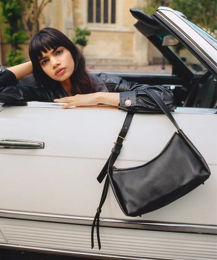 Audri Shoulder Bag Black Leather Women Dolce Vita Handbags