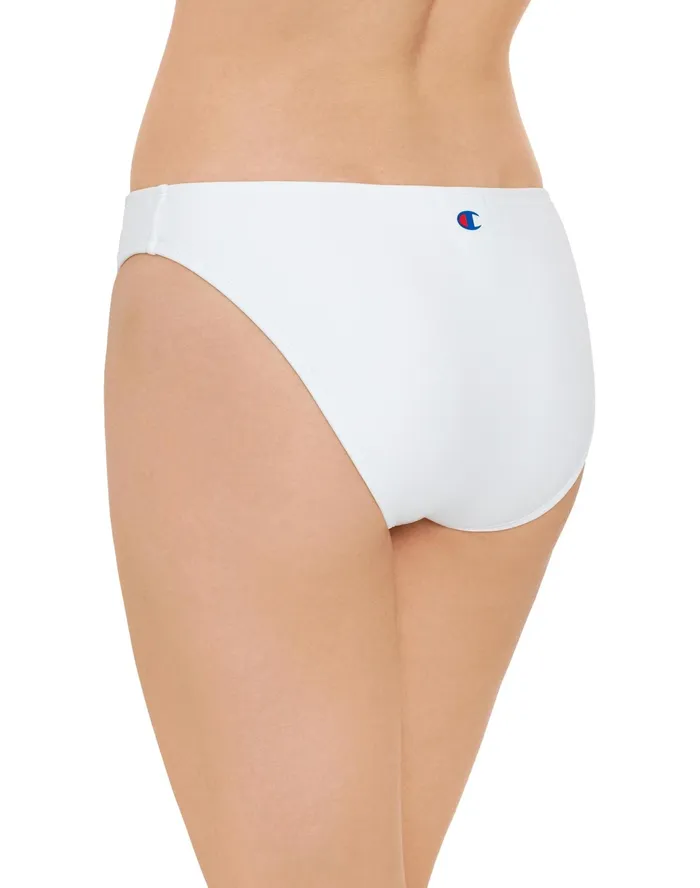 Basic Hipster Bathing Suit Bottom C Logo White Women Champion Swimwear