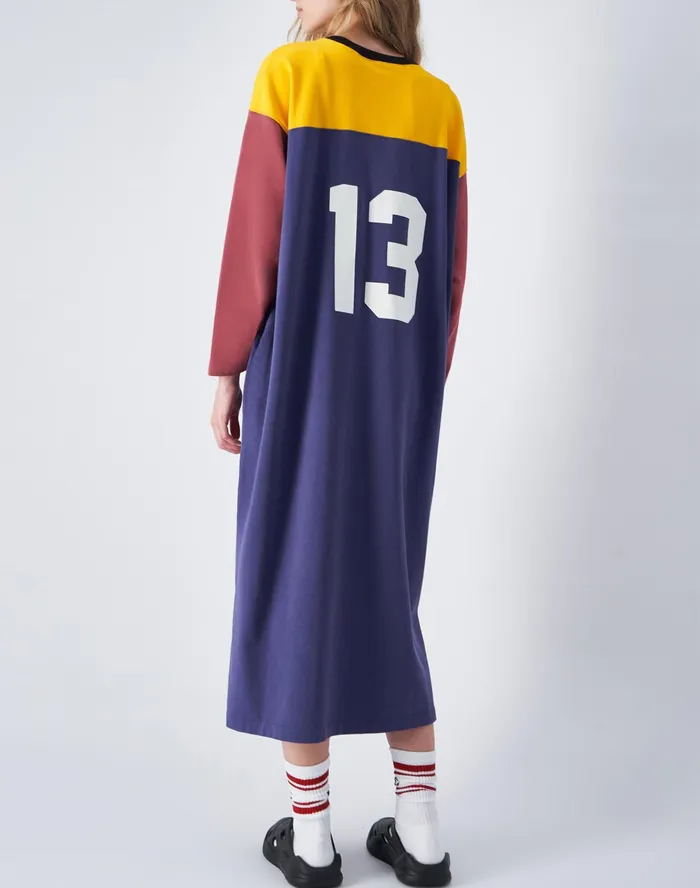 Beams Boy Oversized Dress 13 Navy Women Champion Skorts and Dresses