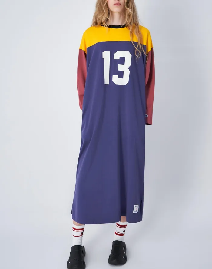 Beams Boy Oversized Dress 13 Navy Women Champion Skorts and Dresses