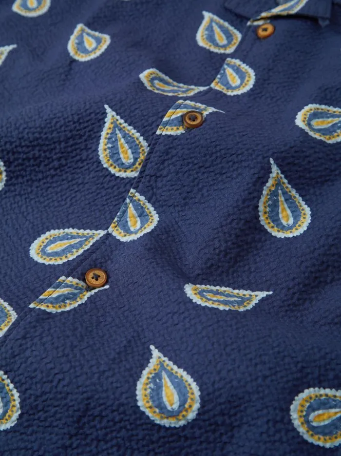 Ben Sherman Archive Print Shirts Men Paisley Print Lightweight Seersucker Shirt Ben Sherman Archive Print Shirts Men Paisley Print Lightweight Seersucker Shirt