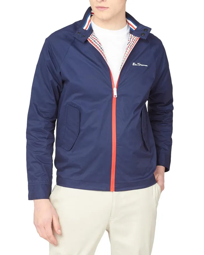 Ben Sherman Harrington Jackets Men 2021 Tokyo Olympic Sponsor 8211 Team GbHarrington Jacket MidnightFront