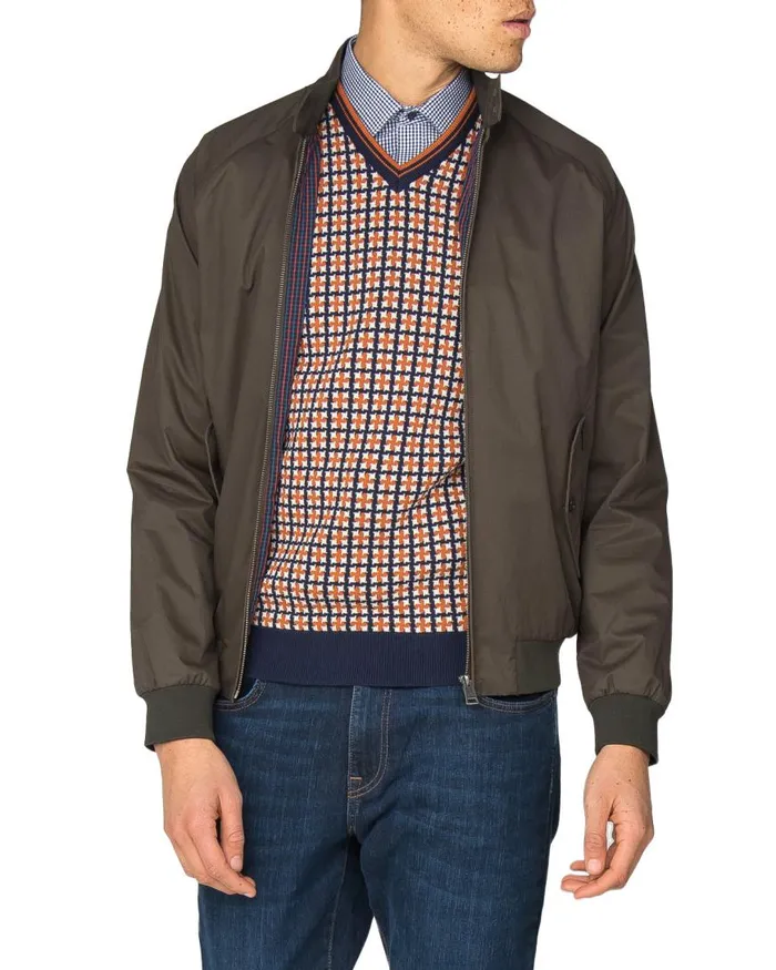 Ben Sherman Harrington Jackets Men Harrington Jacket 8211 Dark Green