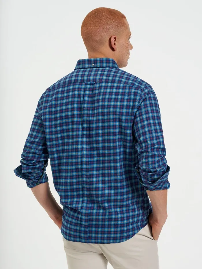 Ben Sherman Heritage Check Shirts Men House Tartan Twill Shirt 8211 Navy