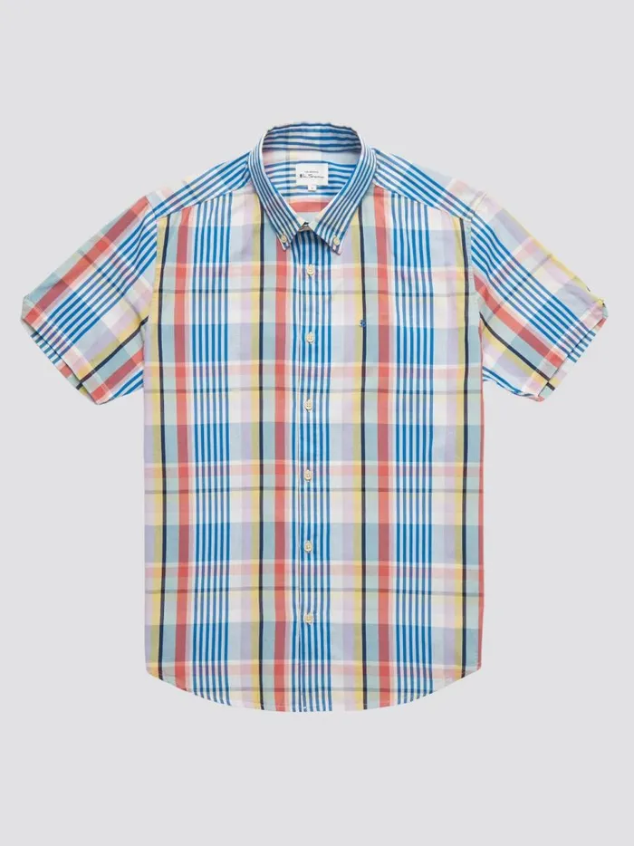 Ben Sherman Heritage Check Shirts Men Multicolour Check ShortSleeve Shirt Ben Sherman Heritage Check Shirts Men Multicolour Check ShortSleeve Shirt