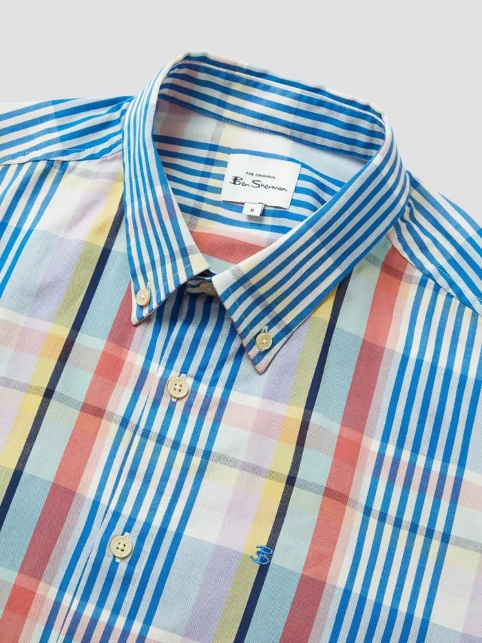 Ben Sherman Heritage Check Shirts Men Multicolour Check ShortSleeve Shirt Ben Sherman Heritage Check Shirts Men Multicolour Check ShortSleeve Shirt
