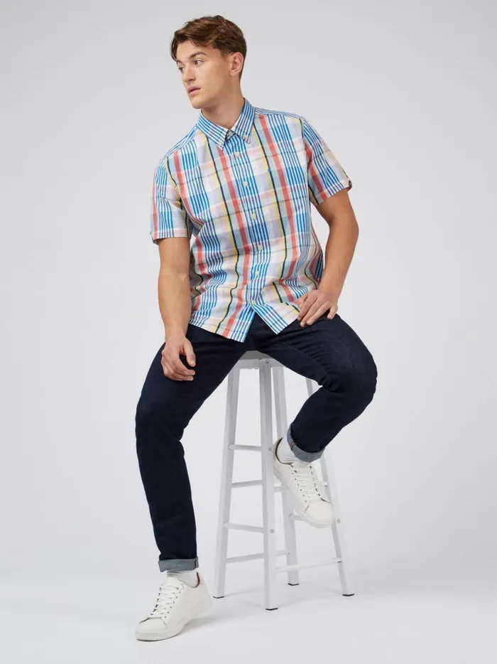 Ben Sherman Heritage Check Shirts Men Multicolour Check ShortSleeve Shirt Ben Sherman Heritage Check Shirts Men Multicolour Check ShortSleeve Shirt