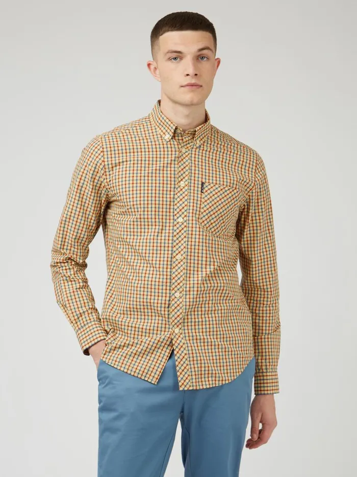 Ben Sherman Heritage Check Shirts Men Signature House Check LongSleeve Shirt 8211 Lemon Ben Sherman Heritage Check Shirts Men Signature House Check LongSleeve Shirt 8211 Lemon