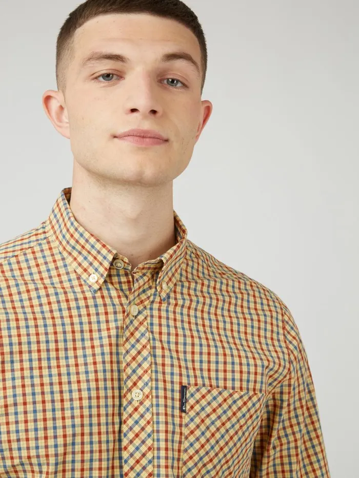 Ben Sherman Heritage Check Shirts Men Signature House Check LongSleeve Shirt 8211 Lemon Ben Sherman Heritage Check Shirts Men Signature House Check LongSleeve Shirt 8211 Lemon