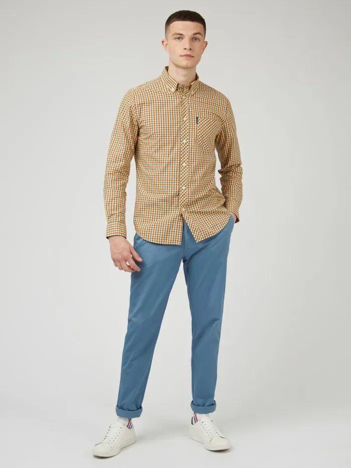 Ben Sherman Heritage Check Shirts Men Signature House Check LongSleeve Shirt 8211 Lemon Ben Sherman Heritage Check Shirts Men Signature House Check LongSleeve Shirt 8211 Lemon