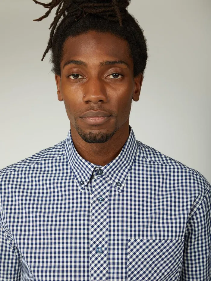 Ben Sherman Heritage Check Shirts Men Signature ShortSleeve Gingham Shirt 8211 Dark Blue