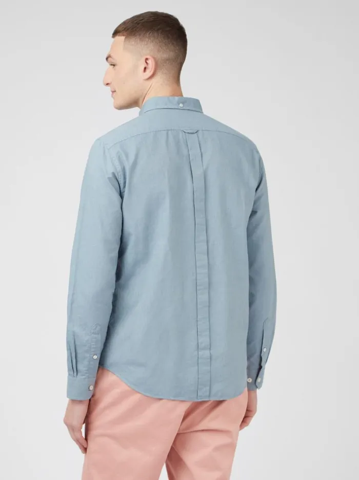 Ben Sherman Long Sleeve Shirts Men Signature Organic Oxford Shirt 8211 Blue Shadow Ben Sherman Long Sleeve Shirts Men Signature Organic Oxford Shirt 8211 Blue Shadow