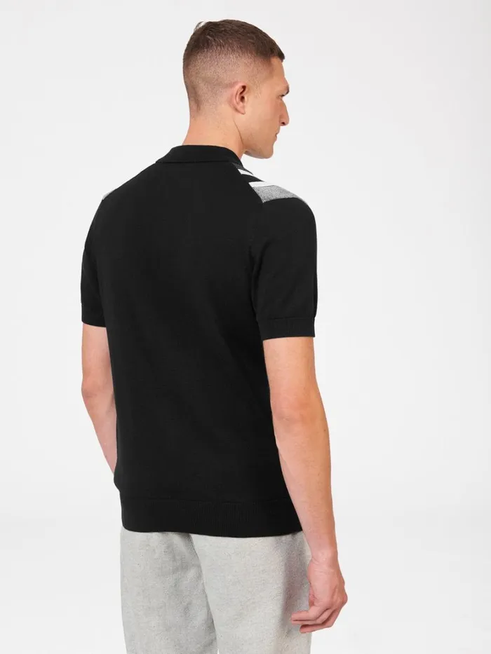 Ben Sherman Mod Knit Polos Men Birdseye Stripe Knit Polo 8211 Black Ben Sherman Mod Knit Polos Men Birdseye Stripe Knit Polo 8211 Black