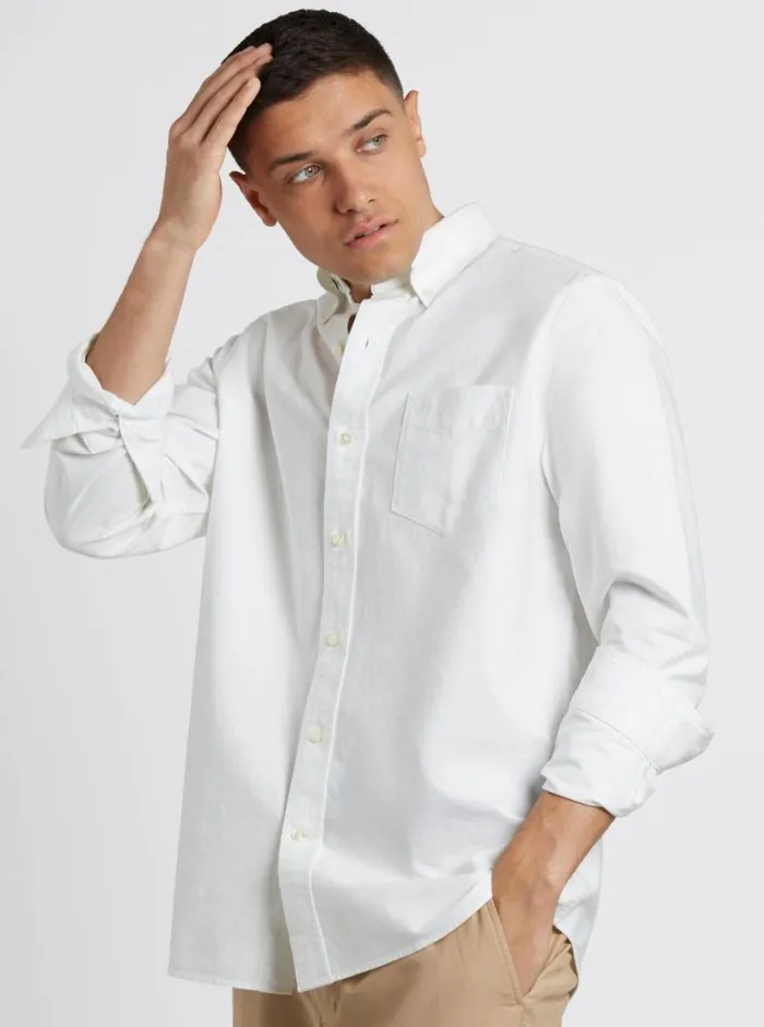 Ben Sherman Oxford Shirts Men Brighton Oxford Organic Shirt 8211 White