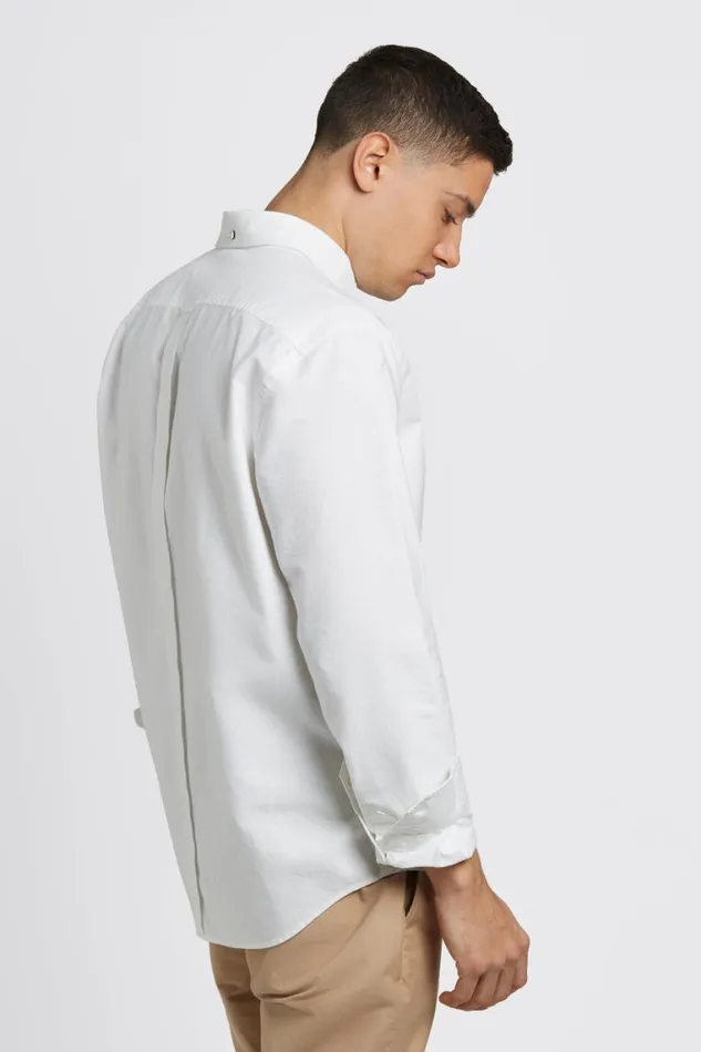 Ben Sherman Oxford Shirts Men Brighton Oxford Organic Shirt 8211 White