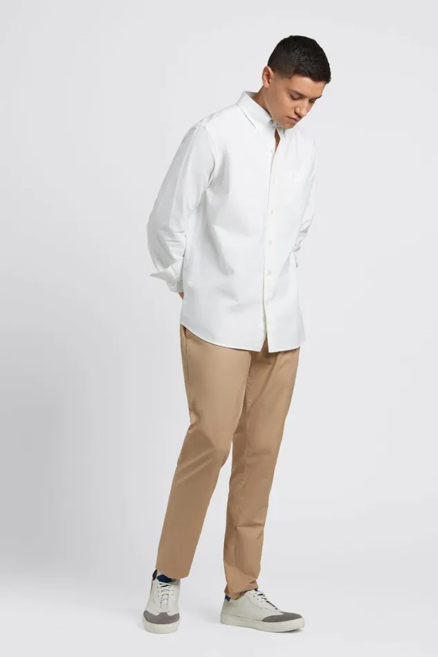 Ben Sherman Oxford Shirts Men Brighton Oxford Organic Shirt 8211 White