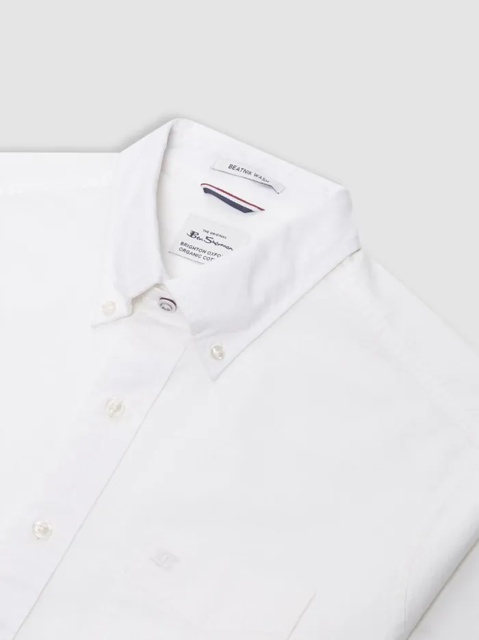Ben Sherman Oxford Shirts Men Brighton Oxford Organic Shirt 8211 White