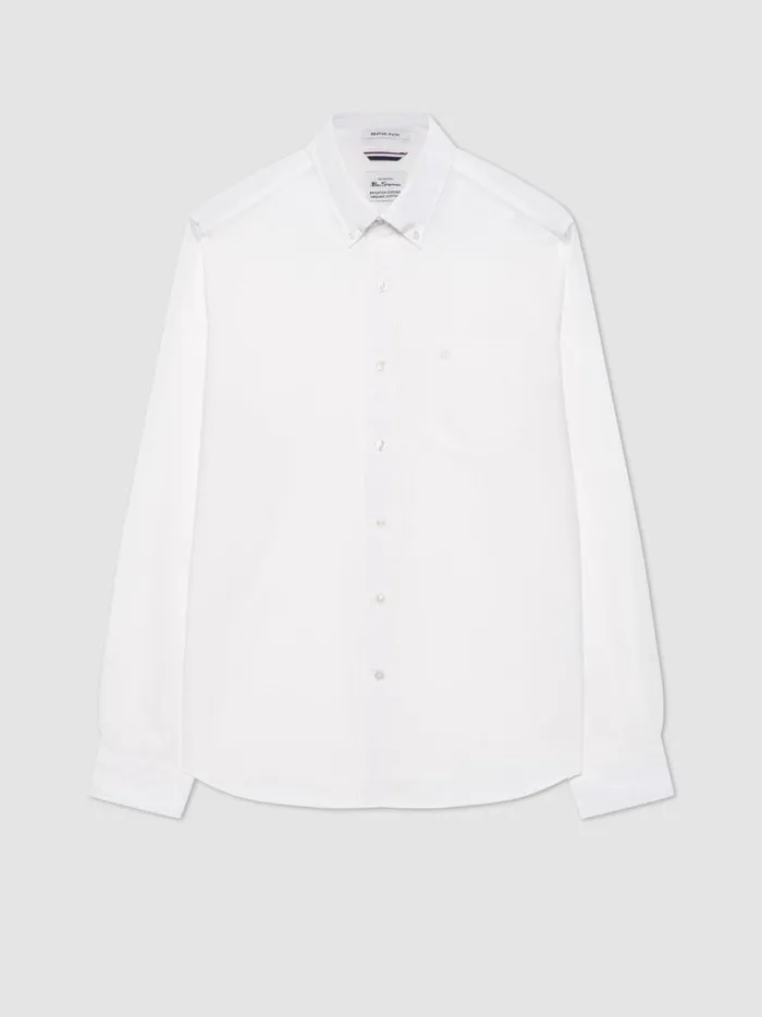 Ben Sherman Oxford Shirts Men Brighton Oxford Organic Shirt 8211 White