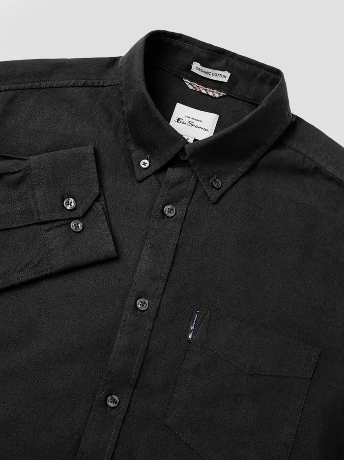 Ben Sherman Oxford Shirts Men Signature Organic Oxford Shirt 8211 Barely Black