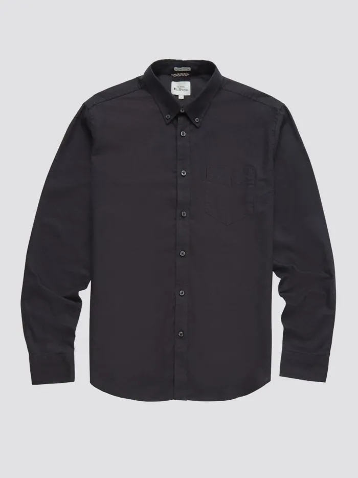 Ben Sherman Oxford Shirts Men Signature Organic Oxford Shirt 8211 Barely Black