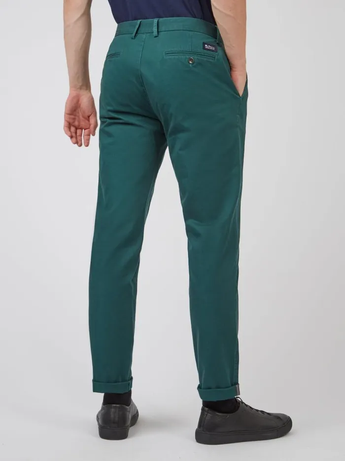 Ben Sherman Pants and Chinos Men Signature Slim Stretch Chino Pant 8211 Ocean Green