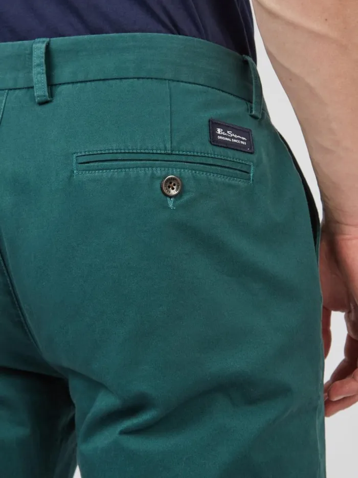 Ben Sherman Pants and Chinos Men Signature Slim Stretch Chino Pant 8211 Ocean Green
