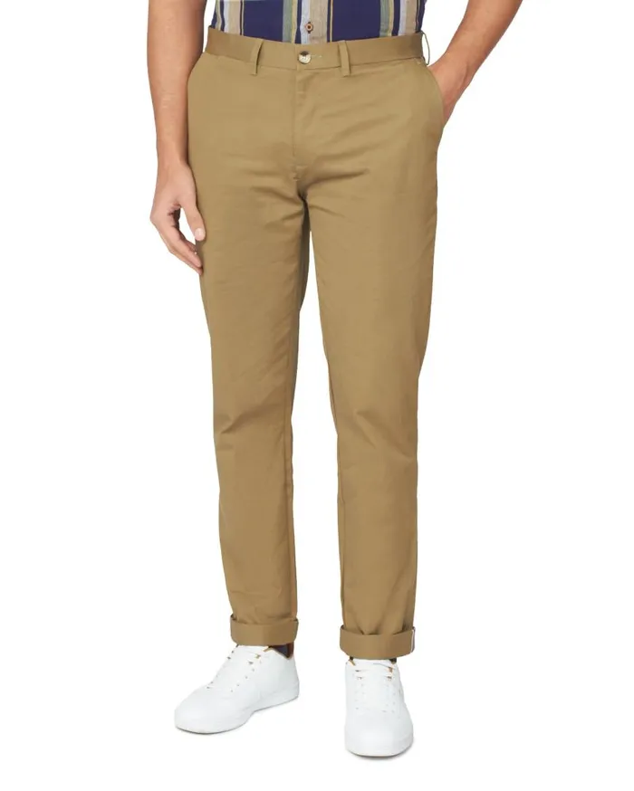 Ben Sherman Pants and Chinos Men Signature Slim Stretch Chino Pant 8211 Olive