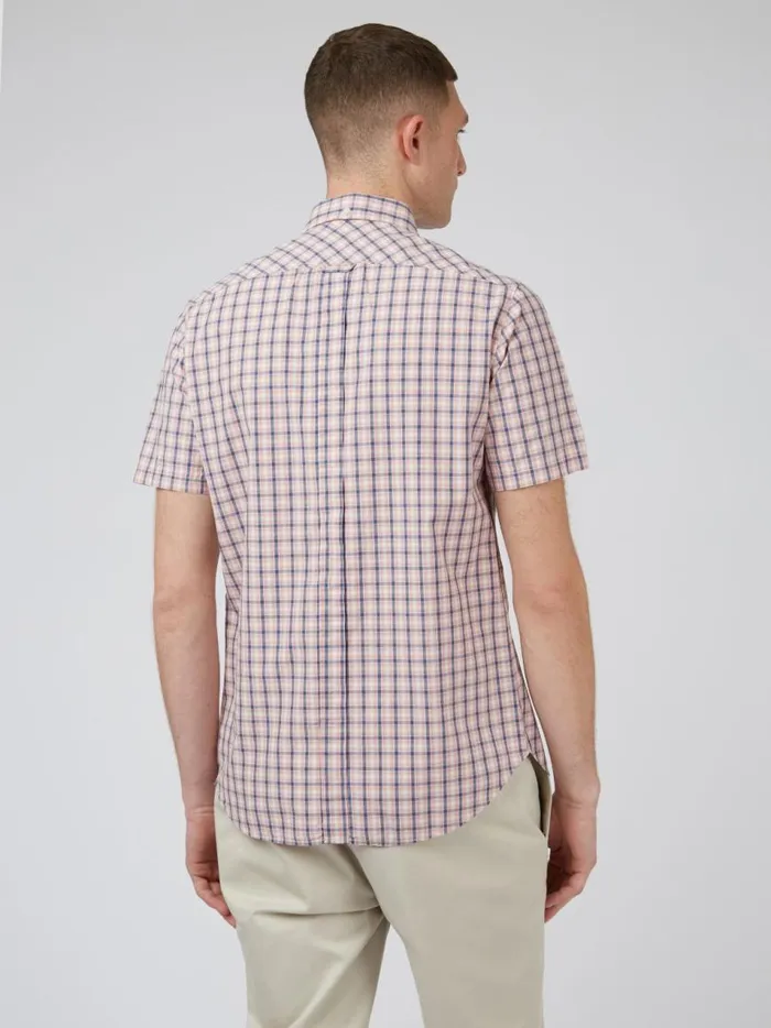 Ben Sherman Short Sleeve Shirts Men Signature House Check Shirt 8211 Light Pink Ben Sherman Short Sleeve Shirts Men Signature House Check Shirt 8211 Light Pink