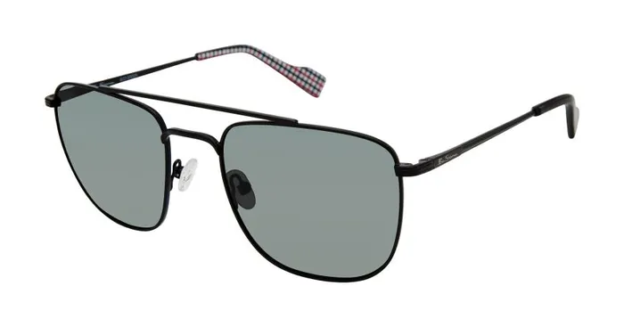Ben Sherman Sunglasses Men Barking Polarized Aviator Square Eco Sunglasses 8211 Black