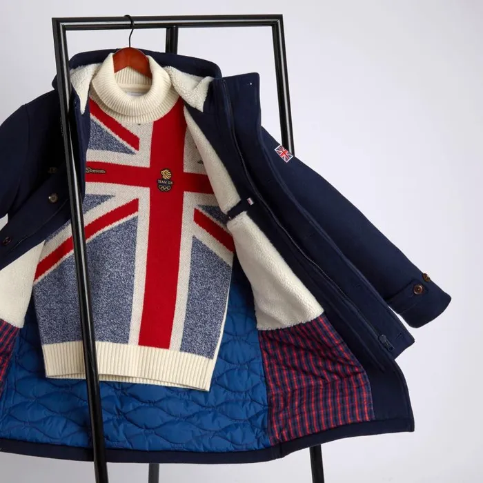 Ben Sherman Sweaters and Knits Men Team Gb Sweater Knitwear Official 2022 Winter Olympics Limited Edition Great Britain Sweater Beijing Cream