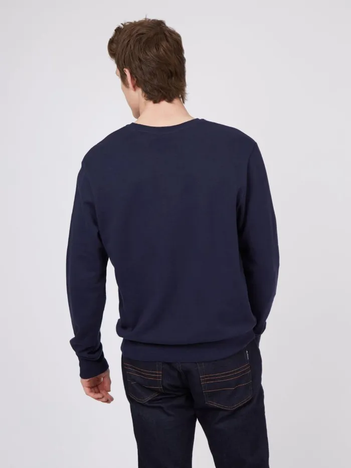 Ben Sherman Sweatshirts and Hoodies Men B By TricotLoopback Sweatshirt 8211 Marine